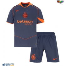 Otroški Nogometni dresi Inter Milan Manuel Akanji #25 Tretji 2025-26 Kratek Rokav (+ Kratke hlače)